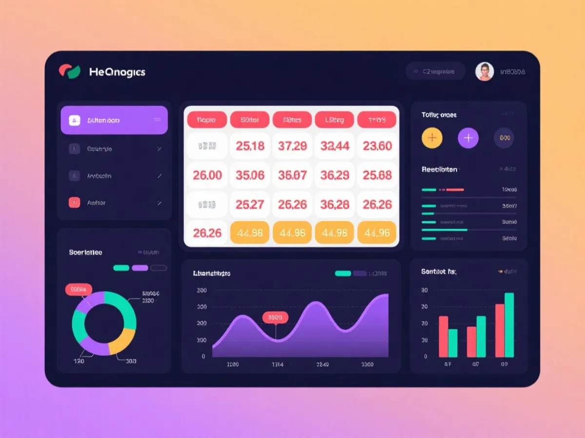 大樂透數據分析儀表板示意圖